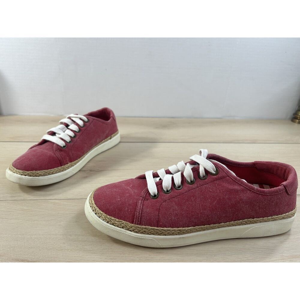 Vionic Red Canvas Sneakers